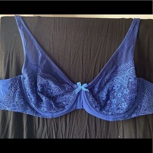 VS blue lace bra